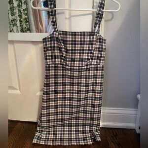 Hollister Plaid Stretch Mini Dress